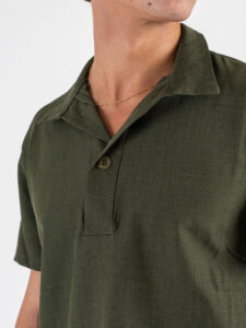 Coordinato corto con Polo mm + Bermuda con coulisse 1402 Verde Militare (5)
