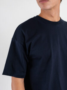 ESTASI T-shirt croppata LUNA Blu (4)