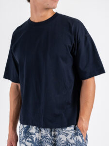 ESTASI T-shirt croppata LUNA Blu (5)