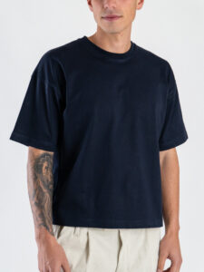 ESTASI T-shirt croppata LUNA Blu3