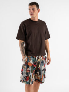 ESTASI T-shirt croppata LUNA Moro (2)