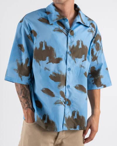 IMPERIAL Camicia con colletto in fantasia C1M1JLQ AzzurroMoro 1 Home