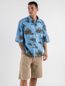 IMPERIAL Camicia con colletto in fantasia C1M1JLQ AzzurroMoro (5)