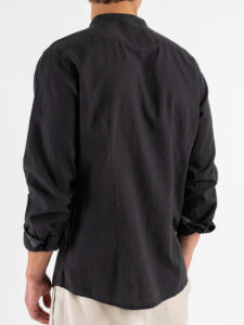 IMPERIAL Camicia con collo alla coerana C82993CA02 Navy (1)