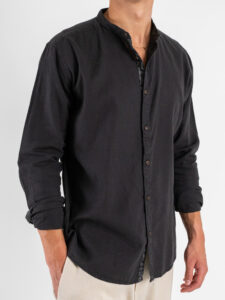 IMPERIAL Camicia con collo alla coerana C82993CA02 Navy (3)