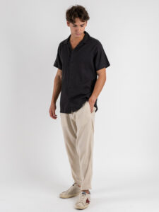 IMPERIAL Camicia mm con collo bowling C82993CA09 Nero (1)