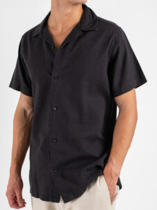 IMPERIAL Camicia mm con collo bowling C82993CA09 Nero (2)