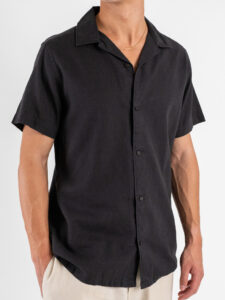 IMPERIAL Camicia mm con collo bowling C82993CA09 Nero (4)