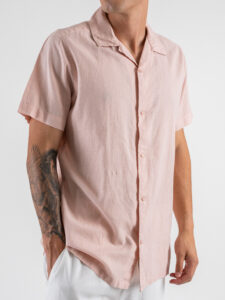 IMPERIAL Camicia mm con collo bowling C82993CA09 Rosa (4)