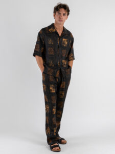 IMPERIAL Camicia mm in fantasia animalier C1M1JUX Moro (1)