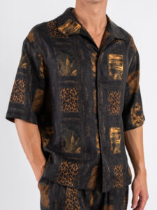 IMPERIAL Camicia mm in fantasia animalier C1M1JUX Moro (2)