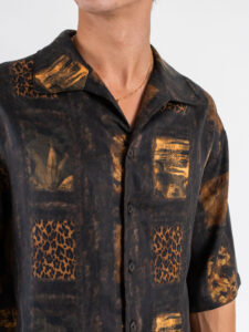 IMPERIAL Camicia mm in fantasia animalier C1M1JUX Moro (3)
