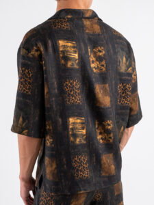 IMPERIAL Camicia mm in fantasia animalier C1M1JUX Moro (5)