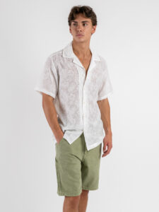 IMPERIAL Camicia mm traforata C6407E383 Off-White (2)
