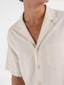 IMPERIAL Camicia regular mm in misto viscosalino CA80JTV Beige (4)