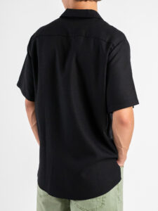 IMPERIAL Camicia regular mm in misto viscosalino CA80JTV Nero (5)