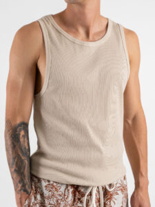 IMPERIAL Canotta in cotone a costine R58311628 Beige (3)