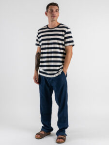 IMPERIAL Pantalone baggy in denim PD3MJQQ Blu Denim (2)