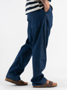 IMPERIAL Pantalone baggy in denim PD3MJQQ Blu Denim (6)