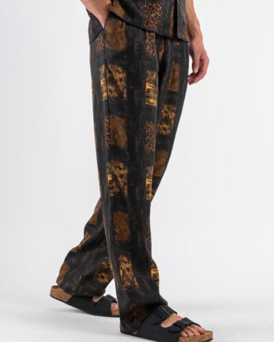 IMPERIAL Pantalone baggy in fantasia animalier PE6XJUX Moro 5 Home