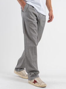 IMPERIAL Pantalone gamba morbida gessato PD3MJWF Grigio (5)