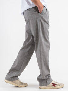 IMPERIAL Pantalone gamba morbida gessato PD3MJWF Grigio (6)