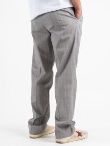 IMPERIAL Pantalone gamba morbida gessato PD3MJWF Grigio (7)