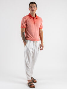 IMPERIAL Polo in maglia con bottoni effetto sfumato M6372FREDD Rosa (2)