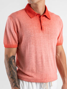 IMPERIAL Polo in maglia con bottoni effetto sfumato M6372FREDD Rosa (5)