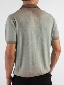 IMPERIAL Polo in maglia effetto sfumato M6372490PS Moro (1)