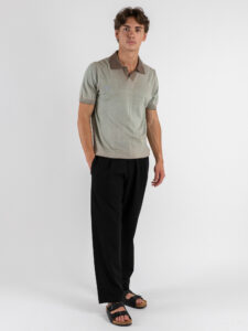 IMPERIAL Polo in maglia effetto sfumato M6372490PS Moro (2)