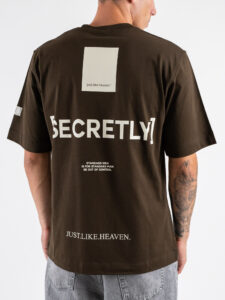IMPERIAL T-shirt in cotone a girocollo con stampa sul retro T8588T02 Moro (5)