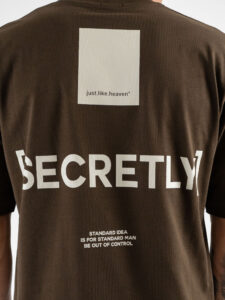 IMPERIAL T-shirt in cotone a girocollo con stampa sul retro T8588T02 Moro (6)