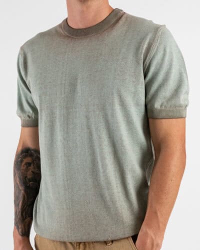IMPERIAL T shirt in maglia a girocollo effetto sfumato M6372490GM Moro 1 Nuovi Arrivi