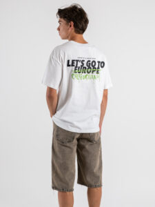 IMPERIAL T-shirt over con scritta sul retro T8406UP01 Bianco (2)