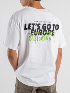 IMPERIAL T-shirt over con scritta sul retro T8406UP01 Bianco (3)