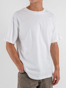 IMPERIAL T-shirt over con scritta sul retro T8406UP01 Bianco (5)