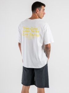 IMPERIAL T-shirt over con scritta sul retro T8406UP02 Bianco (1)