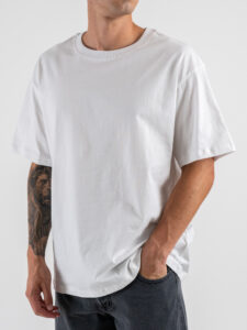 IMPERIAL T-shirt over con scritta sul retro T8406UP02 Bianco (5)