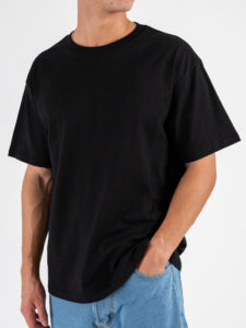 IMPERIAL T-shirt over con scritta sul retro T8406UP02 Nero (1)