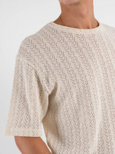 IMPERIAL T-shirt traforata T6407E409 Beige (4)