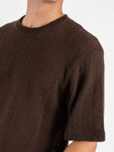 IMPERIAL T-shirt traforata T6407E409 Moro (5)