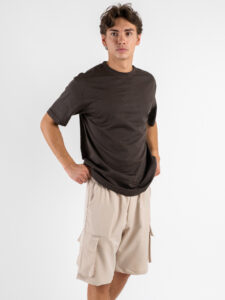 ONLY&SONS T-shirt basica over in cotone FRED 22022532 Mulch (2)