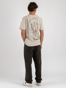 ONLY&SONS T-shirt con stampa Picasso viso ART 22035637 Silver Lining (1)