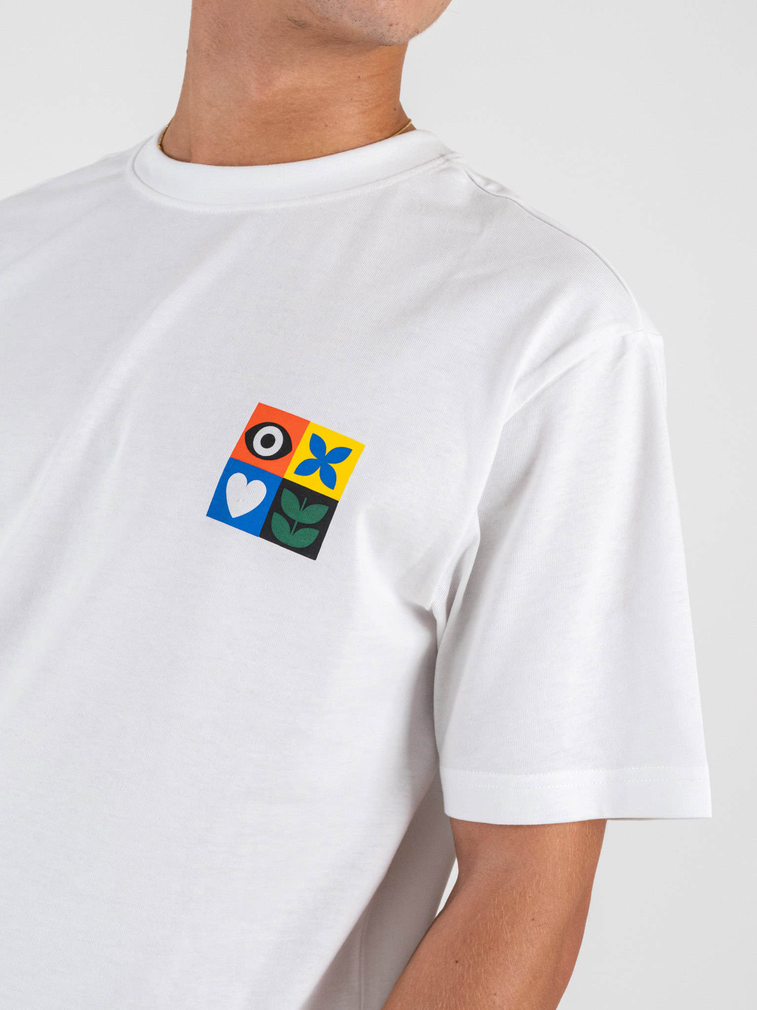 ONLY&SONS T-shirt con stampa box colori e simboli GIROUD 22036984 Bright White