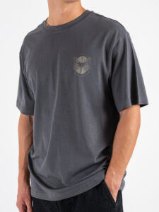 ONLY&SONS T-shirt over con stampa Butterfly fronteretro TRISTAN 22035827 Grey Pristine (3)