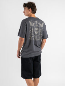 ONLY&SONS T-shirt over con stampa Butterfly fronteretro TRISTAN 22035827 Grey Pristine (6)