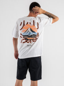 ONLY&SONS T-shirt over con stampa Mount Chin TRISTAN 22035827 Bright White (1)