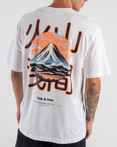 ONLYSONS T shirt over con stampa Mount Chin TRISTAN 22035827 Bright White 2 Home