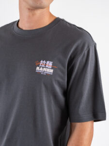 ONLY&SONS T-shirt over con stampa Ramen fronteretro TRISTAN 22035827 Grey Pinstripe (3)
